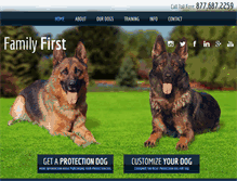 Tablet Screenshot of ccprotectiondogs.com